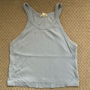 Ribbed Light Blue Tank Top!